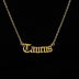 Zodiac Necklace Alphabet