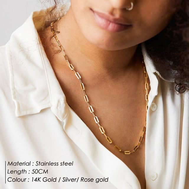 Paperclip Chain Necklace