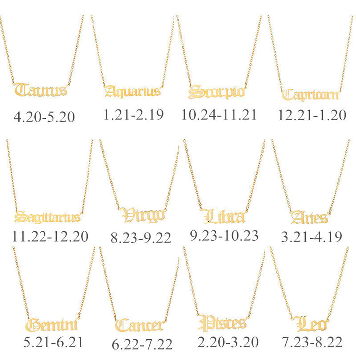 Astrology Sign Necklace