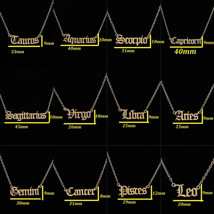 Astrology Sign Necklace